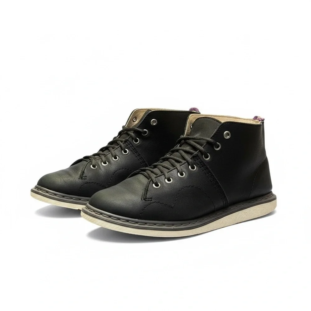Dr Martens Philip Black Leather Chukka‎ Boots Mens 12 Sneaker Hybrid